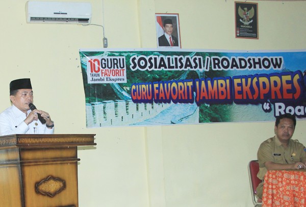 Bupati Merangin H Al Haris minta Diknas perhatikan Guru di daerah terpencil.